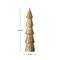 Hello Honey® 12.25" Tall Carved Mango Wood Tree with Rubbed Gold Foil Finish